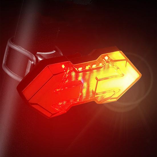 Bicycle Taillight Remote Control Waterproof Sturdy Mountain Bike Rear Light Turn Warning Rechargeable Lamp for Night Riding
