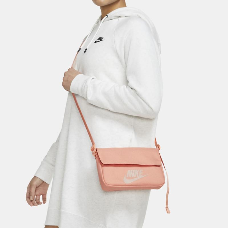 Nike Canvas Canvas Bag Shoulder Bag Crossbody Bag Regular Unisex Apricot Yellow Pink Casual CW9300-808