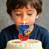 1-9  Themed Number Candles, Ling Glitter Birthday Cake Decorations For Kids Fans