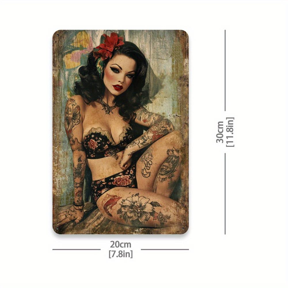 Vintage Art Deco Metal Sign X Inch Retro Tin Poster Iron Wall Art for Home Bar Cafe Garage