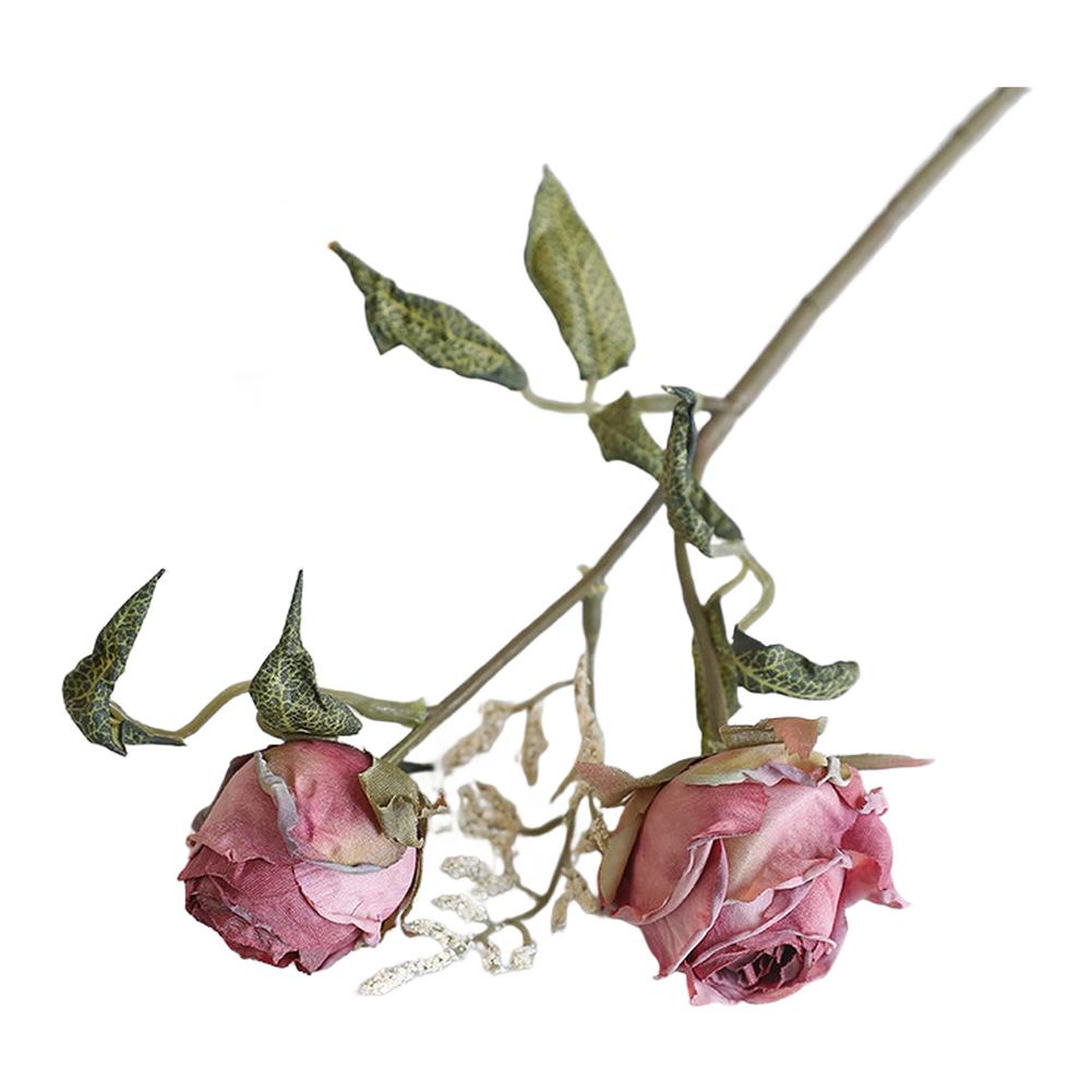 Fake Bloom Arrangement Artificial Silk Rose Home Decor Photo Props 32cm Height Flexible Stem Artificial Rose Bouquet