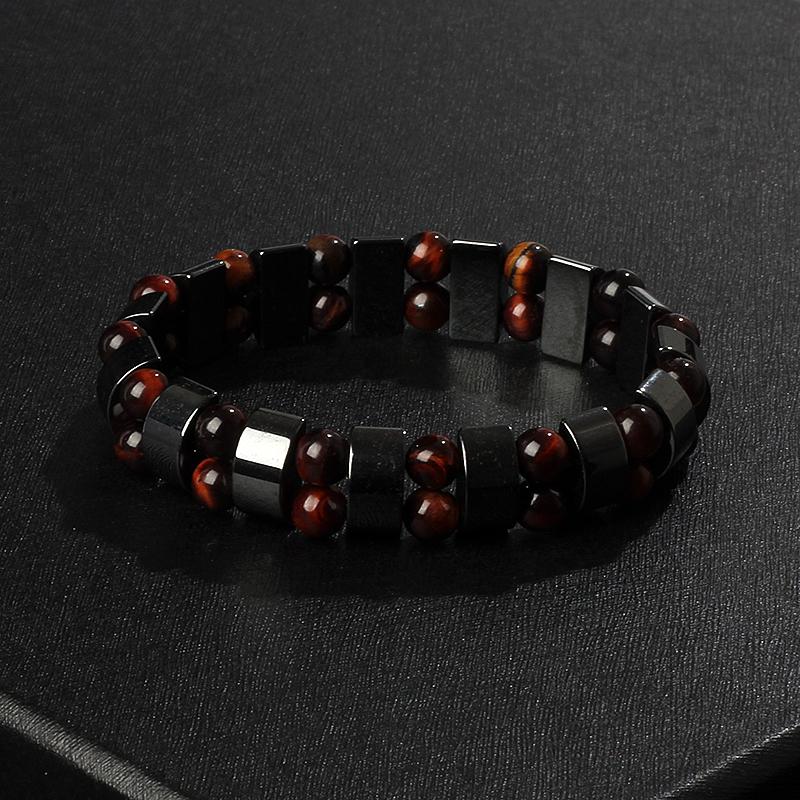 Fashion Wave Hematite Magnetic Bracelet Men Original Beaded Hematite Energy Bracelets for Women Positive Energy Jewelry Pulsera
