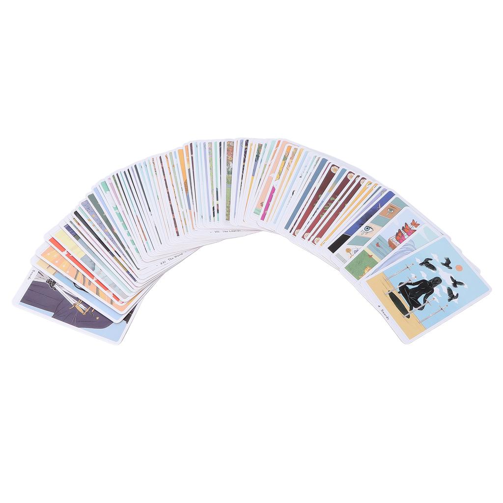 Unique Tarot Card Deck Portable Fate Divination Card Future Telling Board Game for Beginner