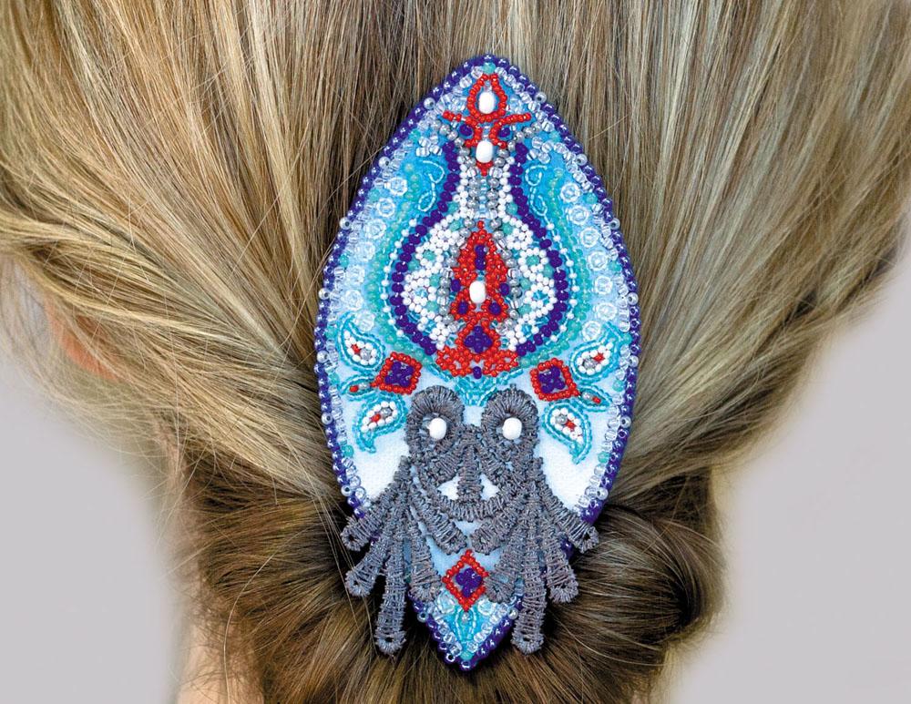 Perlenstickerei-Set Dekorationen auf natürlicher Kunstleinwand Abris Art