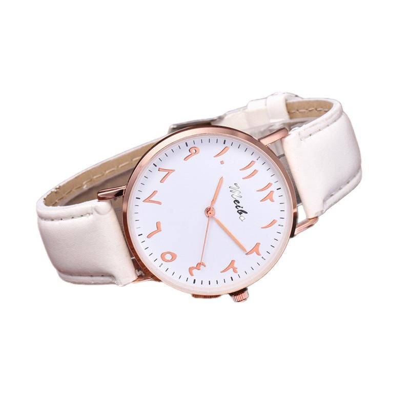 Watch Creative Pu Simulation Leather Strap Quartz Watch Men'S And Women'S Watch, Gift Watch