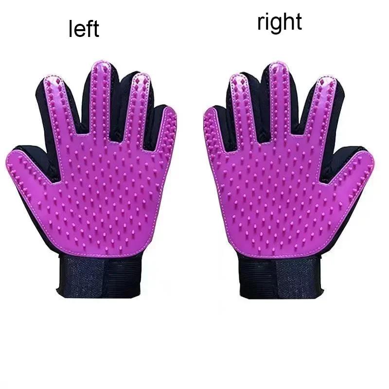 Pet Grooming Glove for Dogs  Cats – Hair Remover  Deshedding Massage Glove