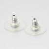 Used CHANEL Pierce COCO Mark Metal 3g White Accessory Plating