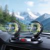 Ventilador de coche, ventilador de refrigeración para coche, ventilador de coche Usb de doble cabezal, 2 velocidades ajustables para ventilador de aire enfriador automático, accesorios para coche, ventilador para coche