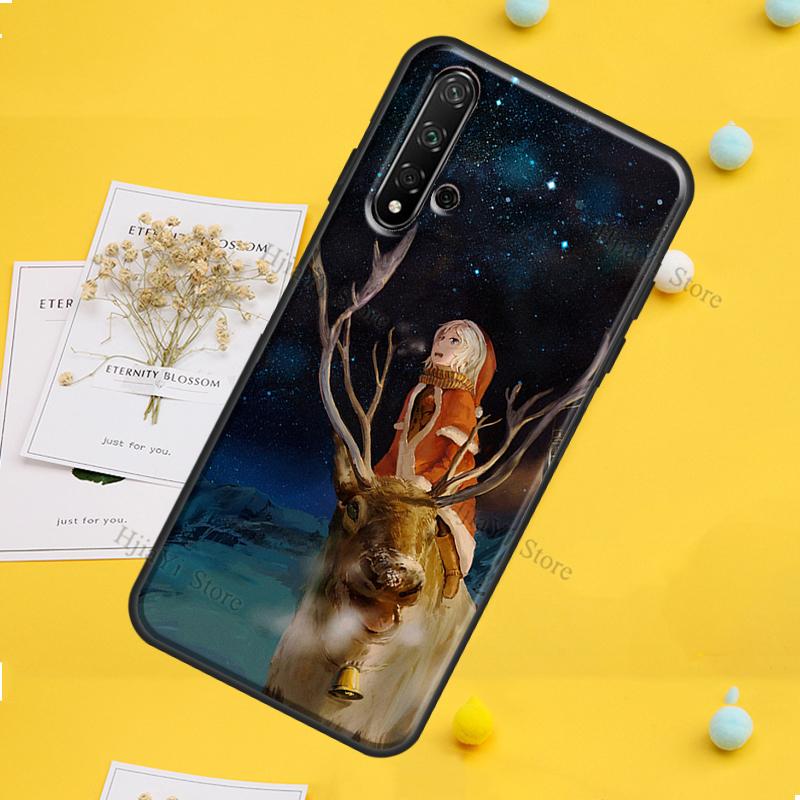 Merry Christmas Case For Huawei P30 P20 P40 P60 Pro P Smart Nova 9 5T Honor Magic 5 Lite X8 X9a 50 70 Cover
