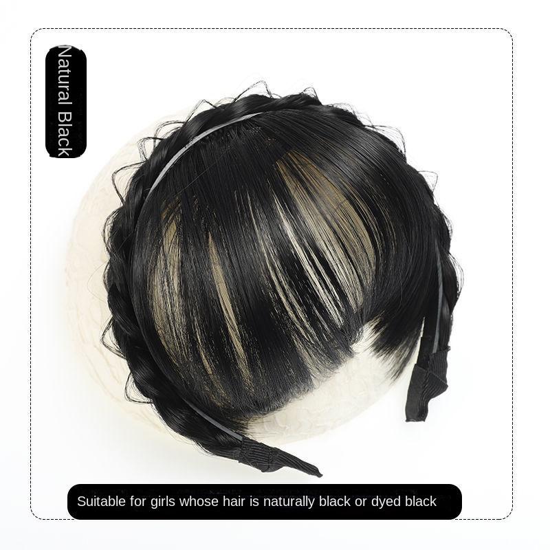 Wig Bangs Hairband Fake Hair Headband Fringe Hair Extension Women Girls Clips In Hair Extension Hair Accessories Hairpiece Clips