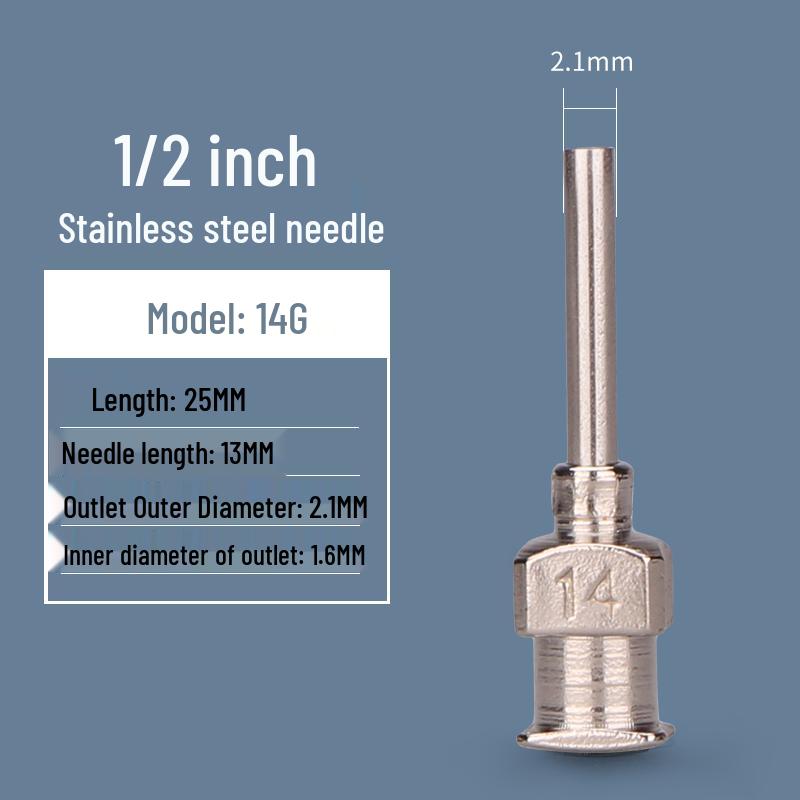 

Custom Stainless Steel Flat Tip Glue Dispensing Needle