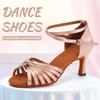 Modische lateinamerikanische Tango-Tanzschuhe für Damen und Mädchen, Walzer, Indoor-Übungstanzschuhe für Damen, High Heels