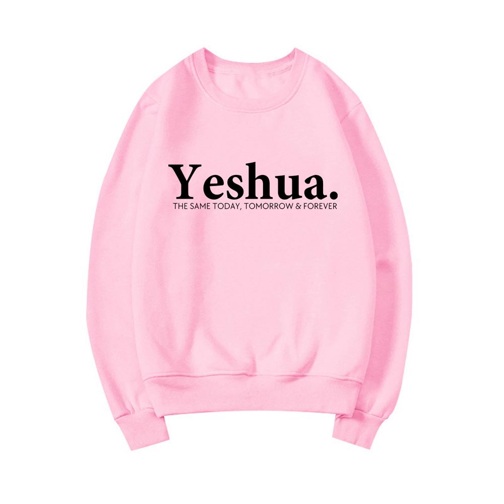 Vintage Yeshua Christian Sweatshirt Christian Apparel Faith Gift Women Worship Sweatshirt Christian Hoodie Jesus Pullovers Top