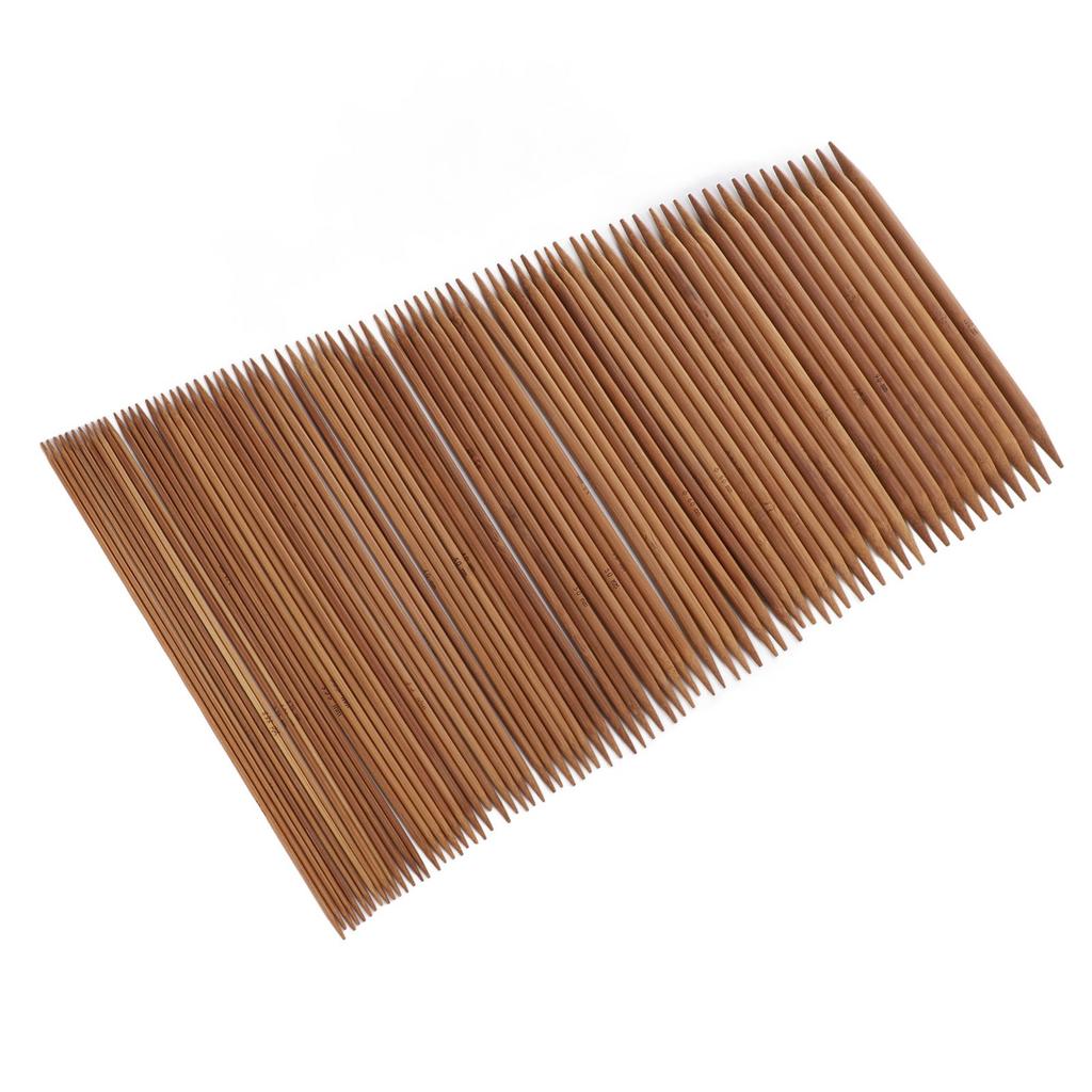 75 Pieces Knitting Needles Set Carbonized Bamboo Sweater   Double Pointed Knitting Needles