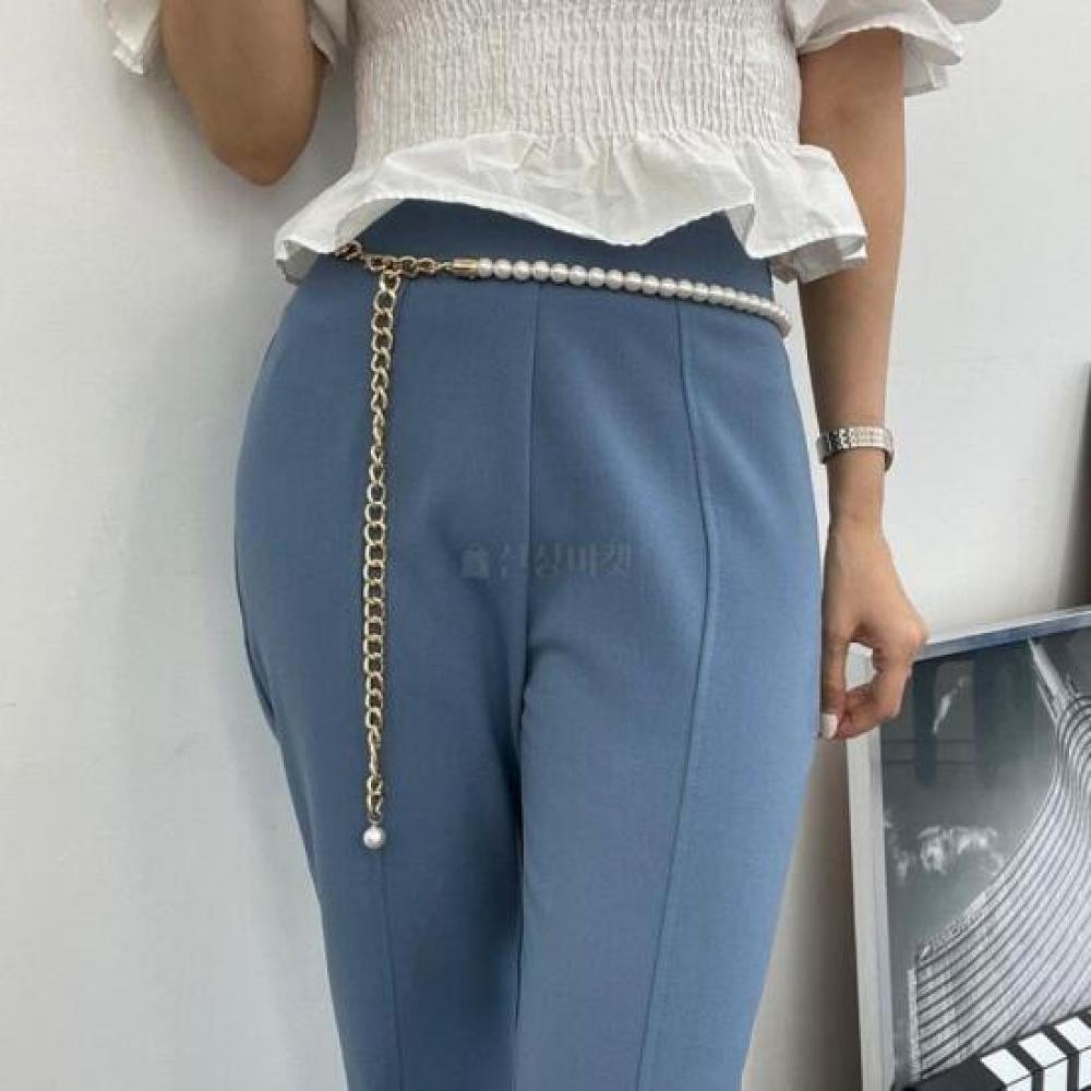 New Arrivals Open Run Gold Chain Bead Pearl Women Belt