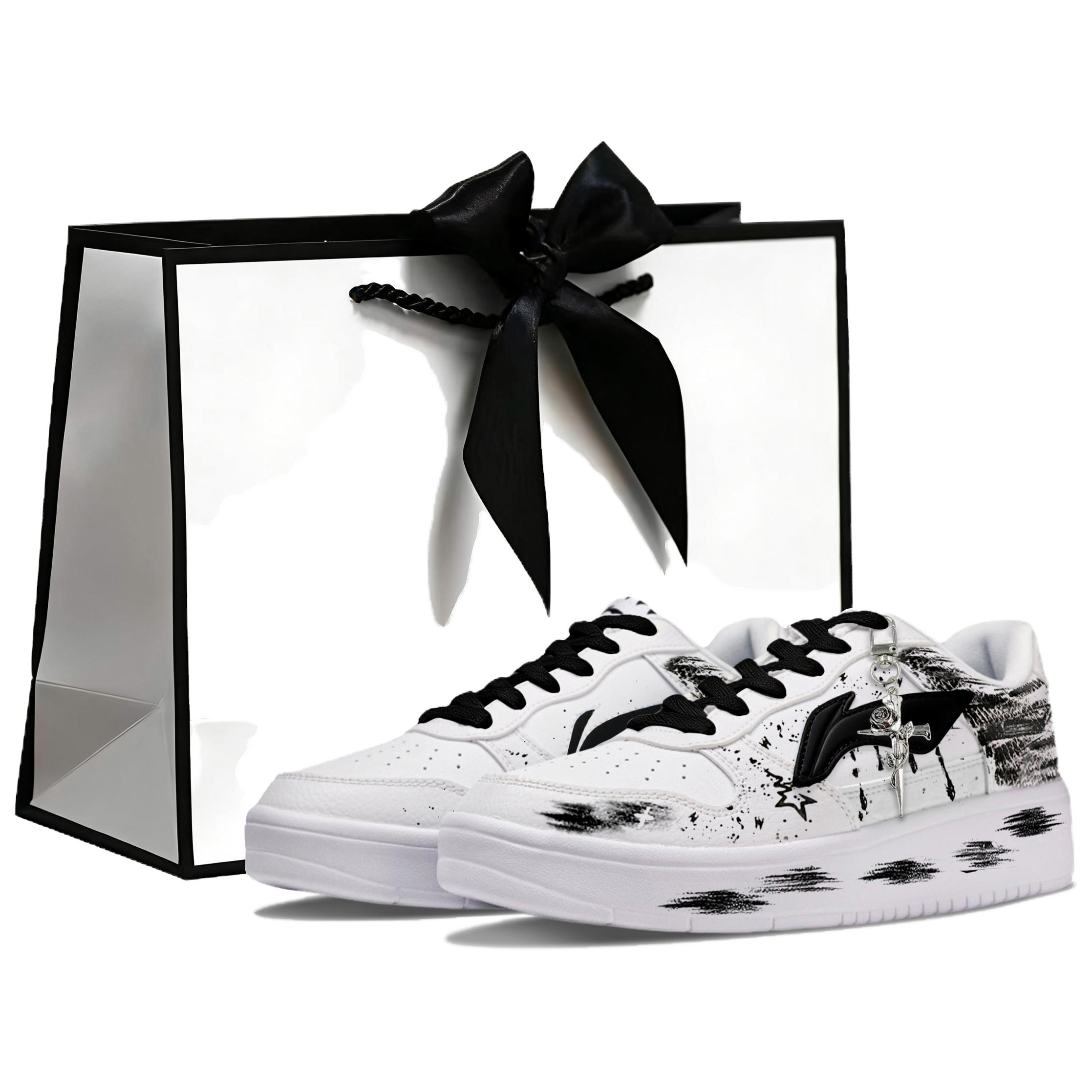 Кеды Li Ning Floating Boat Skateboard Shoes Унисекс Низкие Белые AGCS419-1(Team1788-BOX) 35.5