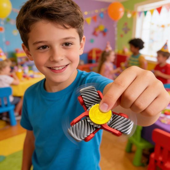 Stress Relief Fidget Spinner 3D Printed Anti-Anxiety Gear Spinning Toy Portable Travel Home Office Finger Roller EDC Desk Toy