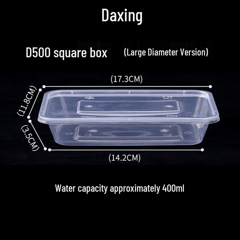 BOUSSAC Thick Disposable Takeaway Food Containers D500