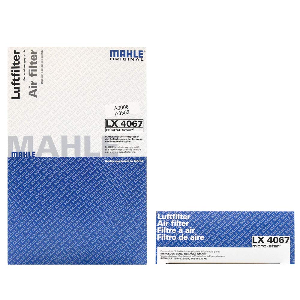 MAHLE Air for Smart Coupe and BRABUS Cabrio Sport Turbo Please confirm model Made by the OEM filter Cleaner/Filter ForTwo/ForFour (C453) (DBA-453342,