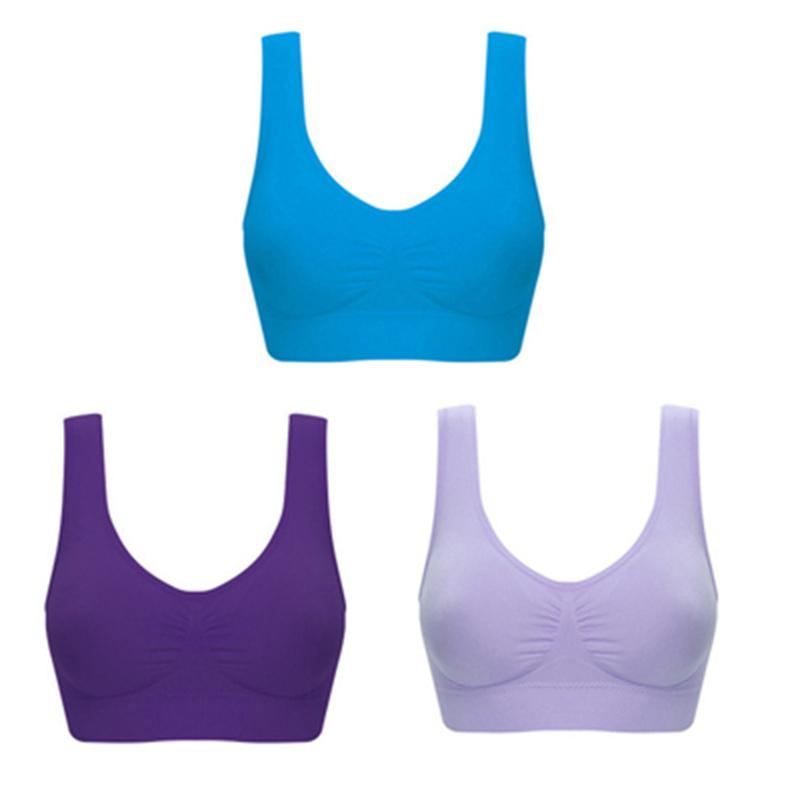 Sexy Bra Women Plus 3pcsset Size Seamless Bra No Pad Underwear Wireless Comfortable Active Bralette Brassiere Bra