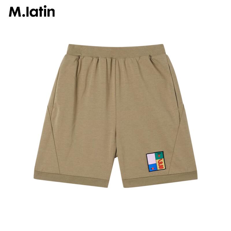 M.Latin Boys' Summer Knit Shorts with Woven Label