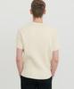 SSIN AND LEE Lounge Half Knit Polo Shirt Cream