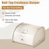Bread Bin Container Large Capacity Metal Bread Box Bin Stainless Steel Bread Boxes Holder for Cookies & Baked Goods Fresh Loaves
