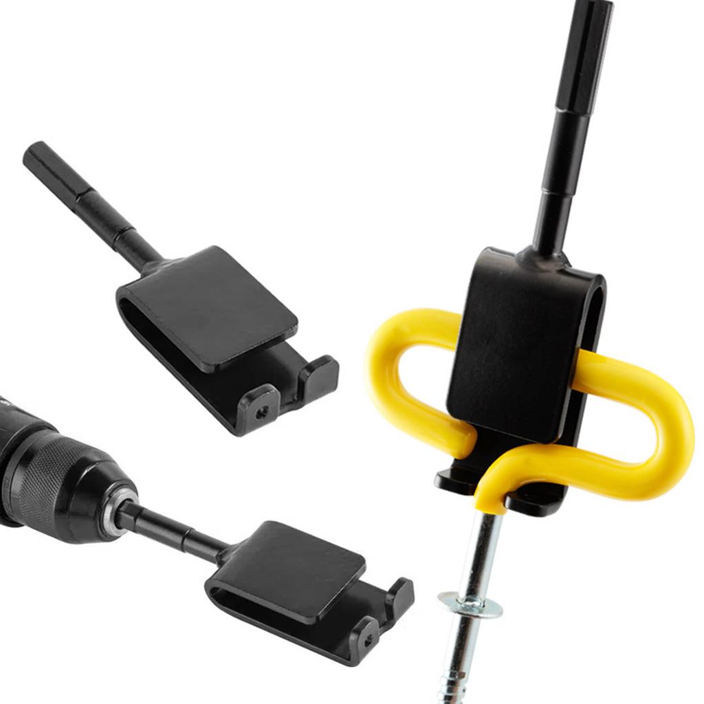 Ice Anchor Drill Adapter Ice Anchor Ice Stake Drill Adapter Ice Auger Adapter Shaft for Setting Up Fishing Shelter Tent