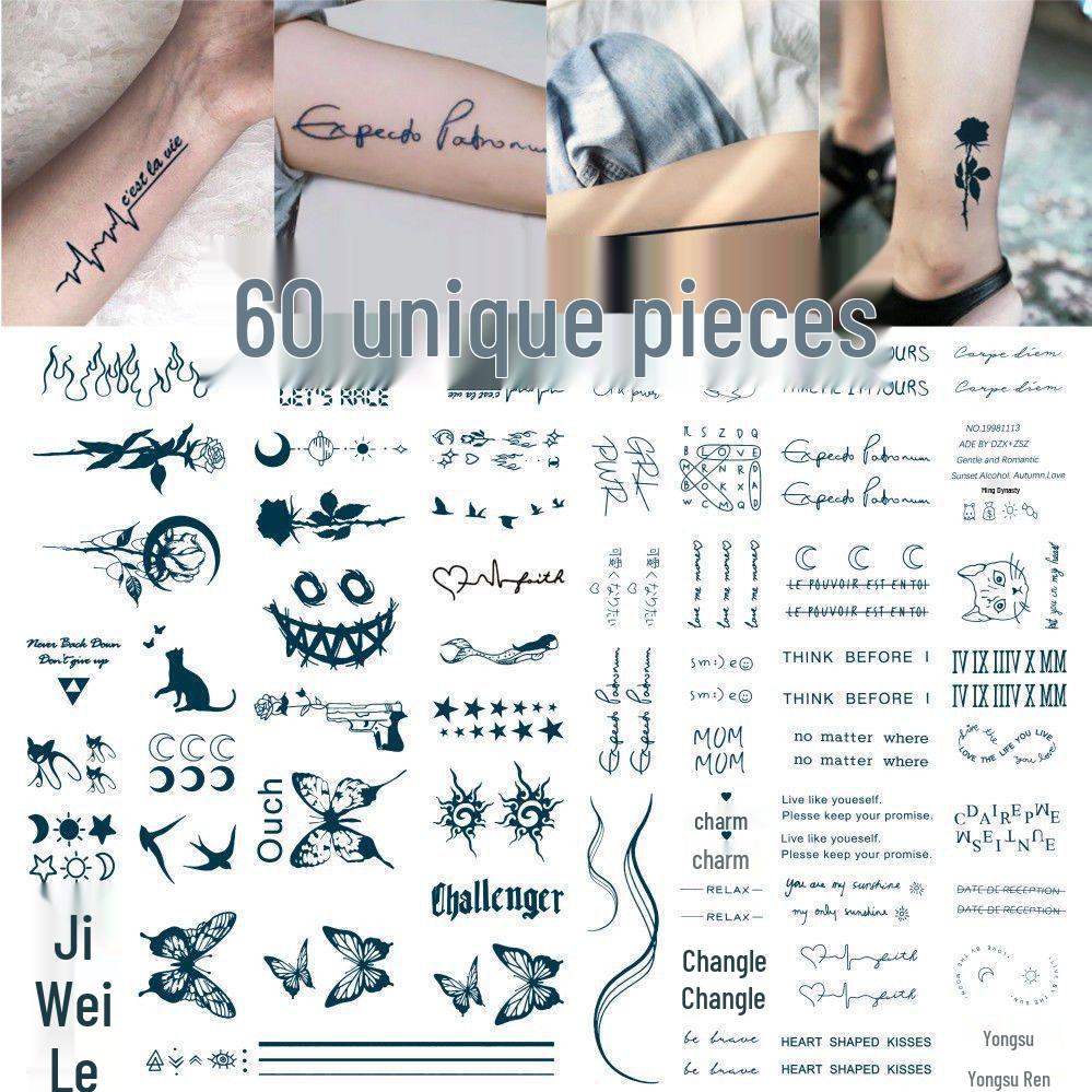 Evil Power Tattoo Sticker: Supernatural Demon Trap Pentagram Flame