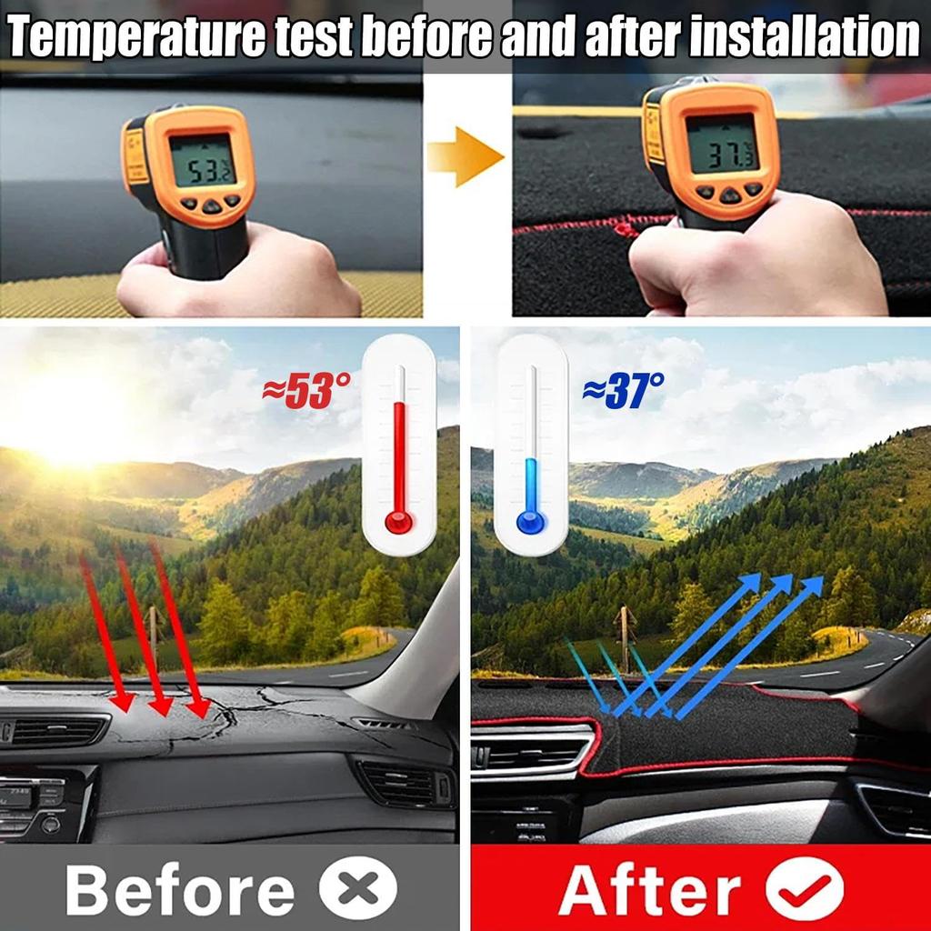 Compatible for Kia Soul III 2019-2025 LHD,Dash Cover,Non-Slip Dash Cover Mat,Black Dash Board Covers,Car Interior Accessories