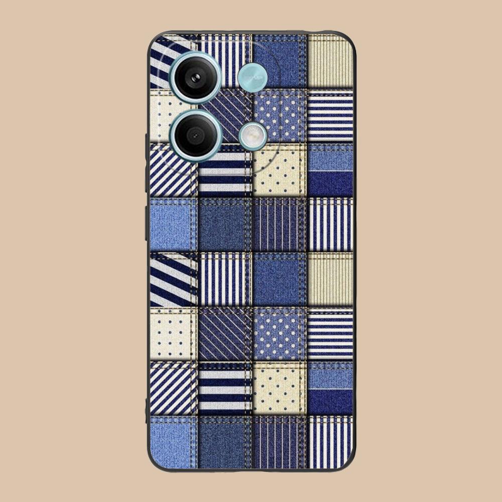 Jeans Texture Mobile Phone Case for POCO F7 F6 F5 F4 F3 F2 Pro GT C75 C71 C65 C61 C40 Pro Ultra Colorful Printing Cover Pretty