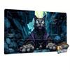 Mystic Black Cat Mouse Pad Magic Gathering Playmat 24"X14" MTG TCG Office Desk Mat for Work Game Laptop PC Rug Carpet MousePad