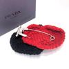 [USED] Prada/Heart Motif Pin Brooch Corsage/wool and Metal
