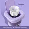 Compact Foldable Automatic Mini Washing Machine for Underwear and Socks - Ideal for College Students