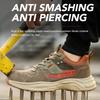 Anti-puncture Work Shoe For Man  Breathable Safety Work Sneakers With Iron Toe Indestructible Shoes Breathable Work Boots
