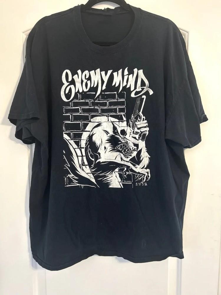 Коллекция к туру Enemy Mind 2008 Подарок для фанатов S–5XL Футболка Унисекс Футболка XXXL