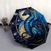 1pc Dragon Fantasy Compact Travel Umbrella, Automatic Folding Lightweight Windproof 8-Bone Reinforced Design, Portable for Backpack Durable