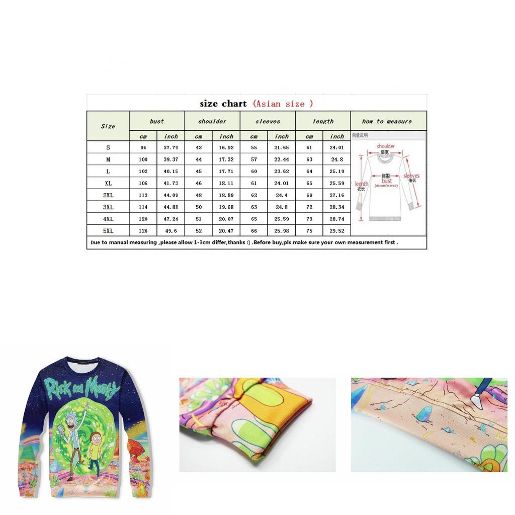 Fun New Rick And Morty Cartoon Galaxy 3d Sweater Hoodie Pants Outfit Tracksuit