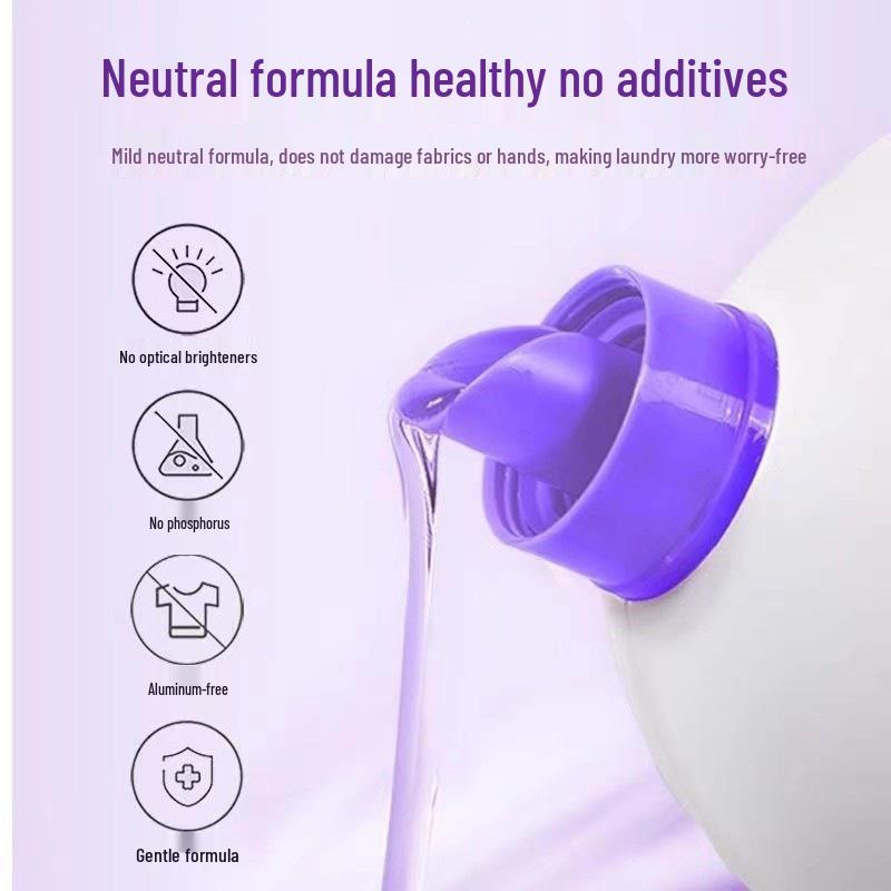 Huoli Erba Incense Laundry Detergent: Economical Family Pack for Machine or Hand Wash, Long-Lasting Scent