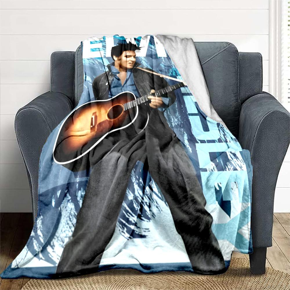 Elvis Presley Blanket Soft Warm Cozy Suitable For Office Bed Office Chair For All Occasions Stylish Decor Gift For Travel Home Birthdays