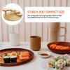 Sushi Boat Serving Tray Plate Rotating Wood Appetizer Plates Dinner Japanese Dishes