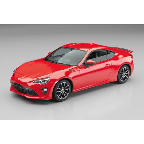 Aoshima Bunka Kyozai 1/32 Scale Rakupla Snap Kit No.08-PR Toyota 86 Pure Red Pre-Colored Plastic Model Kit (Automobile)