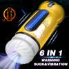 New Automatic Men's Masturbator Suction Cup Oral Sex Vagina for Men 4 Sucking 10 Vibrating Pussy Simulator One-click Orgasm Sex Machine 18+