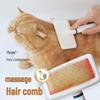 Pet De-Shedding Hair Brush: Cat & Dog Fur Remover Comb