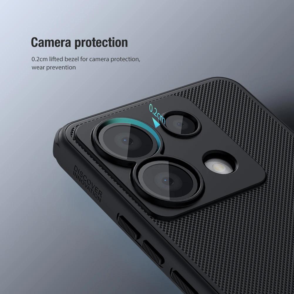 Per Xiaomi Redmi Note 13 Pro 5G Custodia Nillkin Pannello Rigido in PC Scudo Opaco Custodia con Telaio Morbido Copertura 360 Antiurto