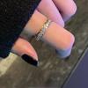 Korean Zircon Ring: Niche, Fashionable, Adjustable Luxury for Women