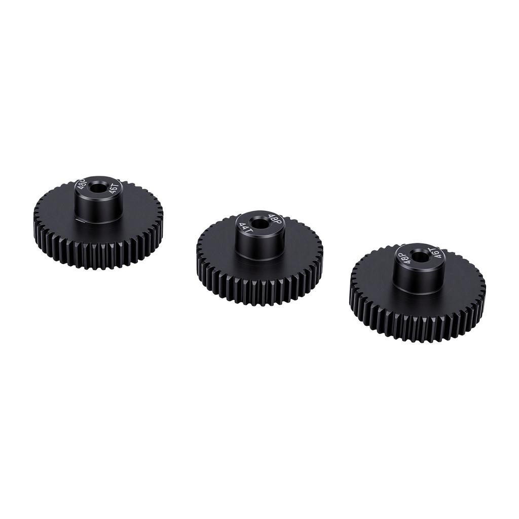 3PCS 48DP Pinion Gear 43T 44T 46T RC Car Motor Gear Hardened Steel M0.53 3.175mm Shaft Diameter