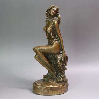 Sekiz Güzellik Bronz Heykel Yetişkin Kız Pirinç Çıplak Kadın Figürleri Heykelcik Yaratıcı İç Mekan Ev Masaüstü Dekorasyonu Sanat Heykelleri