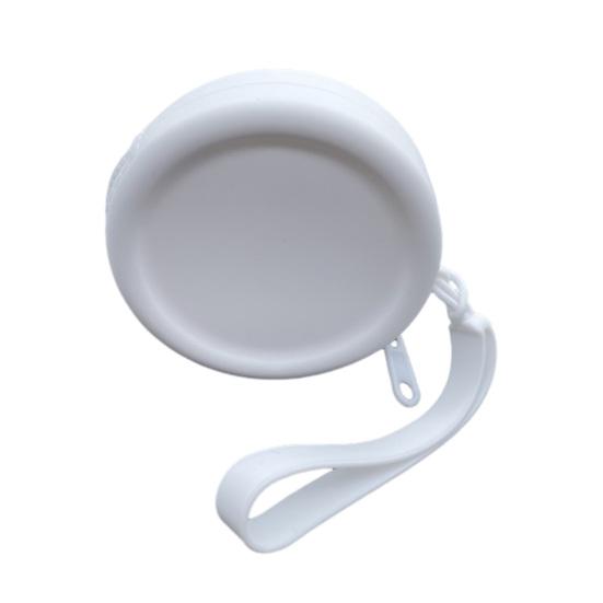 Dog Treat Pouch with Carabiner Kids Round Zipper Closure Pouch Earphone Storage Bag