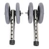 2 Pcs Walker Replacement Wheel 6 Gear Height Adjustable Smoothly Rolling Rollator Wheel Legs